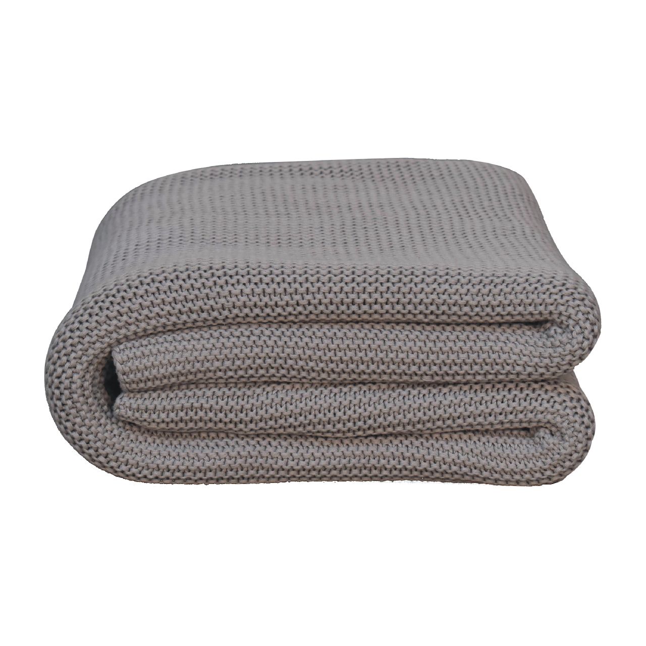 The Double Knit Grey Throw