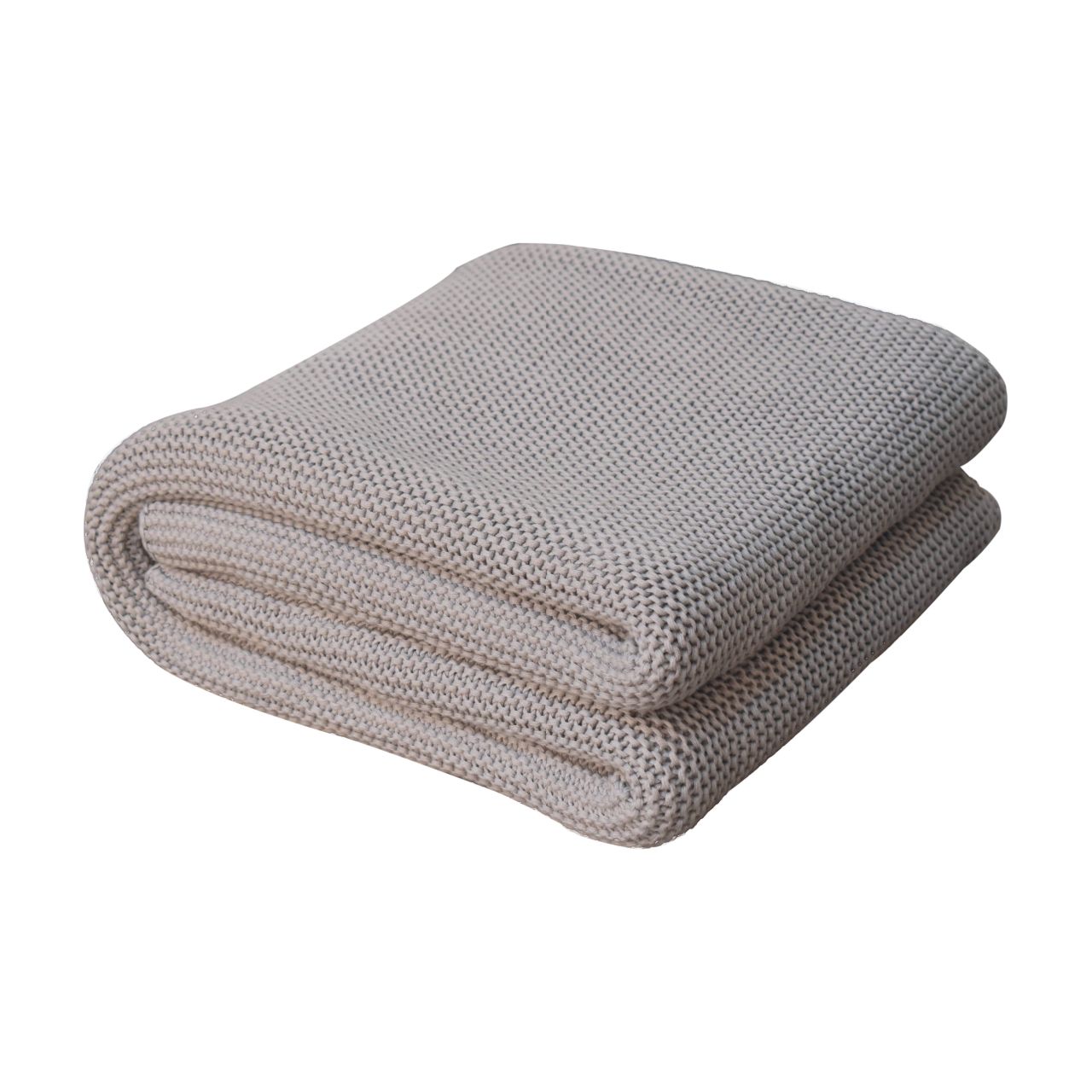 The Double Knit Grey Throw