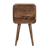 The Compact Grey Wood Nightstand