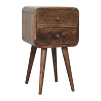 The Compact Grey Wood Nightstand