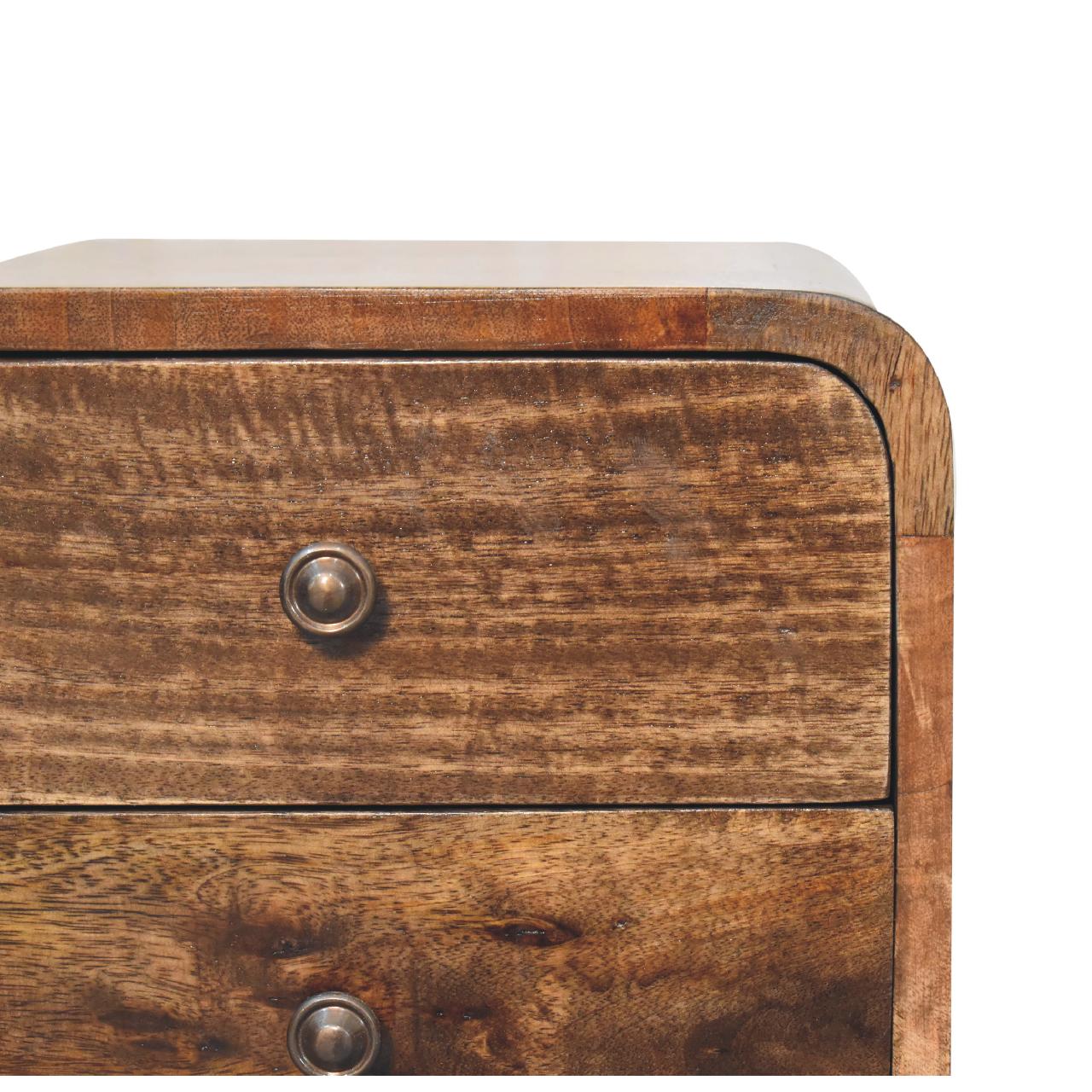 The Compact Grey Wood Nightstand