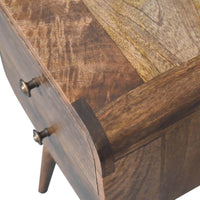 The Compact Grey Wood Nightstand