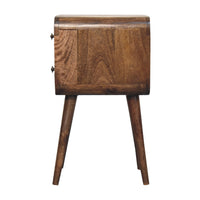 The Compact Grey Wood Nightstand