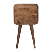 The Compact Grey Wood Nightstand