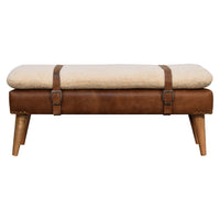 The Buffalo Leather Bench