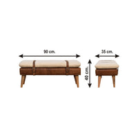 The Buffalo Leather Bench