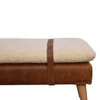 The Buffalo Leather Bench