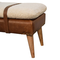 The Buffalo Leather Bench