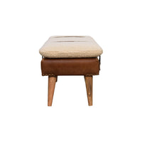 The Buffalo Leather Bench
