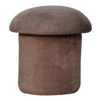 The Mushroom Fur Stool (Mocha)