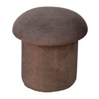 The Mushroom Fur Stool (Mocha)