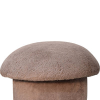 The Mushroom Fur Stool (Mocha)