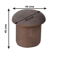 The Mushroom Fur Stool (Mocha)
