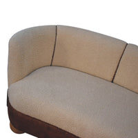 The Alpona Bouclé & Leather Sofa
