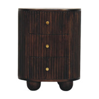 The Curved Fluted 3-Drawer Chest