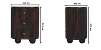 The Curved Fluted 3-Drawer Chest