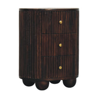 The Curved Fluted 3-Drawer Chest