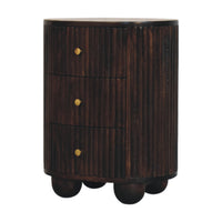 The Curved Fluted 3-Drawer Chest