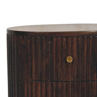 The Curved Fluted 3-Drawer Chest