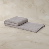 Chunky Double Knit Grey Cotton Throw - Cozy Sofa Blanket