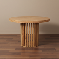 Ariella Round Wood Dining Table - Small Scandi Kitchen Tabl