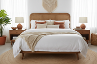 The Bohemian Rattan Bed lifestyle image