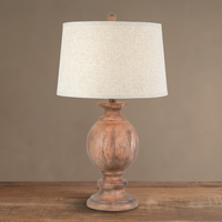 The Clarion Tapered Table Lamp - Slim Ceramic Bedside Lamp Modern Rustic | Hearth & Haven