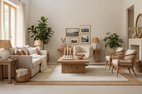 The Cloud Swivel Chair in complete living room