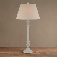 The Liora Curved Scandi Table Lamp - Organic Shaped Ceramic Bedside Light | Hearth & Haven
