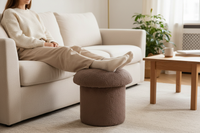 The Mushroom Fur Stool (Mocha) lifestyle image