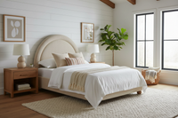 The Seraphina Bouclé Bed lifestyle image