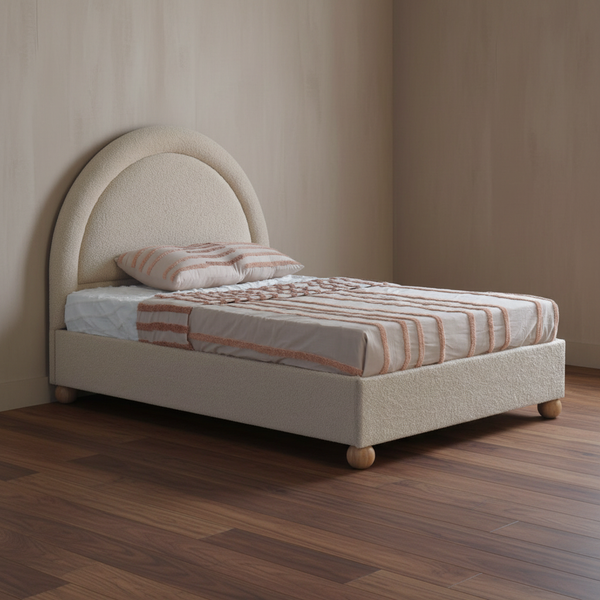 The Seraphina Bouclé Bed