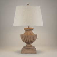 The Tassora Artisan Sculpted Table Lamp - Square Format
