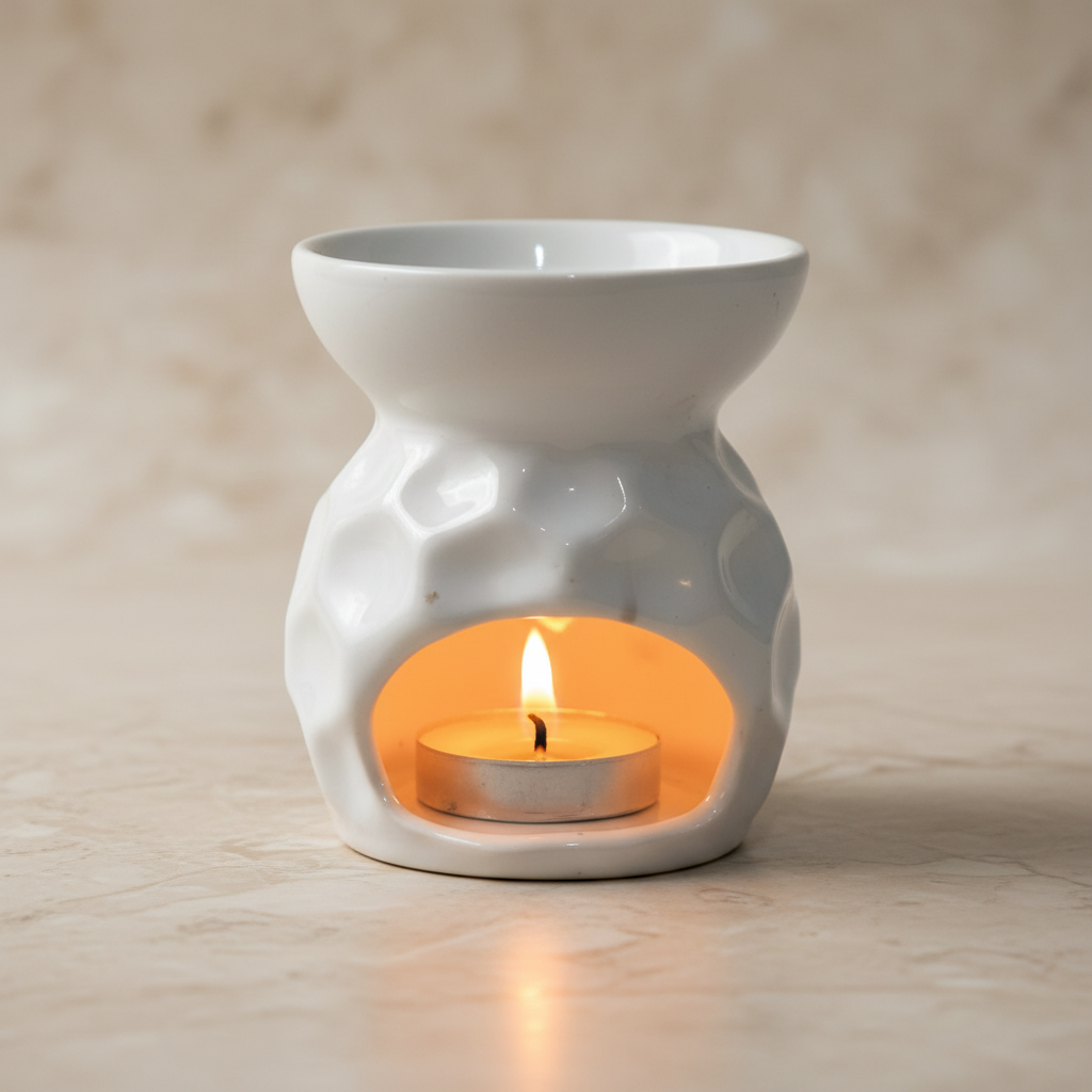 Taya Ceramic Oil Burner Set - Minimalist Aromatherapy Decor