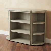 The Saltaire Pine 3 Shelf Unit - Grey Wash Solid Pine Open Shelving 153cm | Hearth & Haven